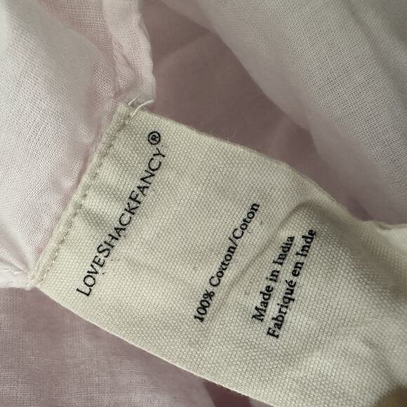 Love Shack Fancy Womens Gwen Mini Dress in Rainbow Size Medium Ruffle Eyelet - Picture 15 of 15